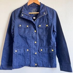 J. Crew Navy Relaxed Boyfriend Field Jacket
